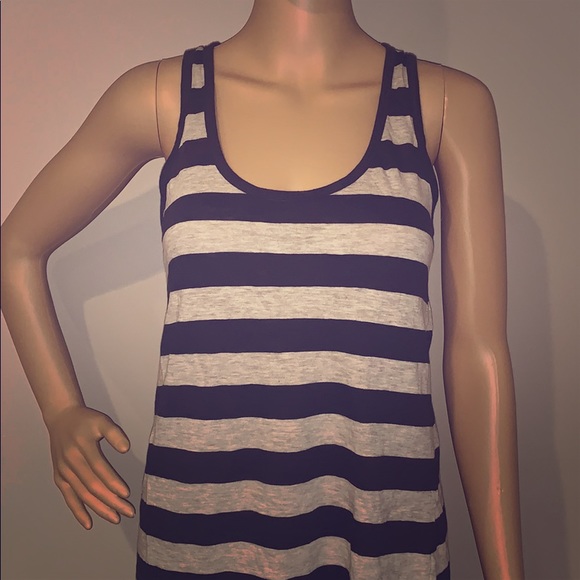 Ambiance Tops - Brown & tan striped tank top!